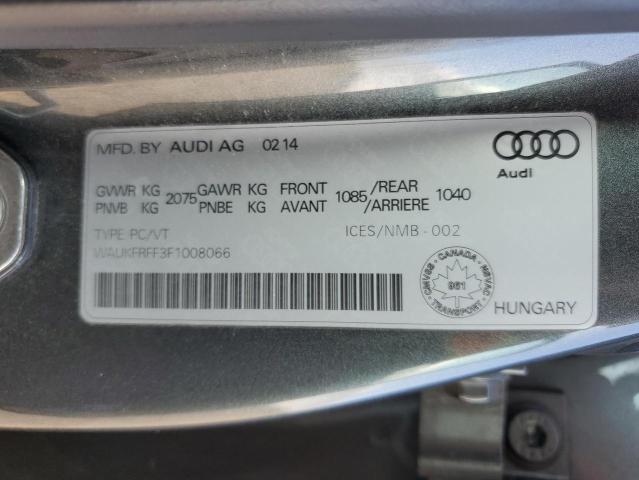 2015 AUDI A3 PRESTIG - WAUKFRFF3F1008066