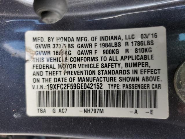 19XFC2F59GE042152 Honda Civic Lx