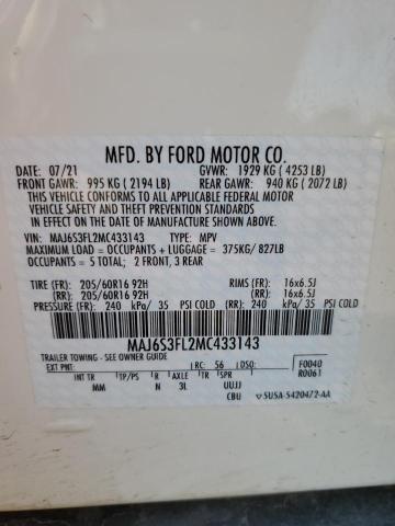 MAJ6S3FL2MC433143 Ford ECOSPORT S