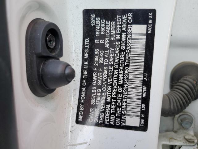 SHHFK7H51HU412050 Honda CIVIC EX