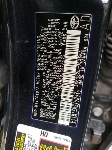 2T1BURHE9JC977422 Toyota COROLLA L