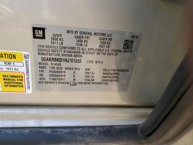 5GAKRBKD1HJ161202 Buick Enclave