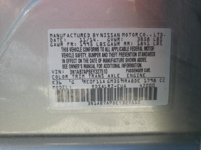3N1AB7AP8EY327510 Nissan SENTRA S