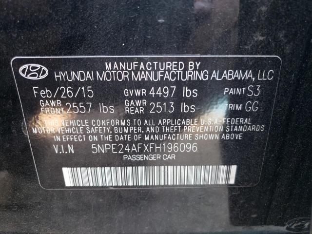 2015 Hyundai Sonata Se VIN: 5NPE24AFXFH196096 Lot: 66346203