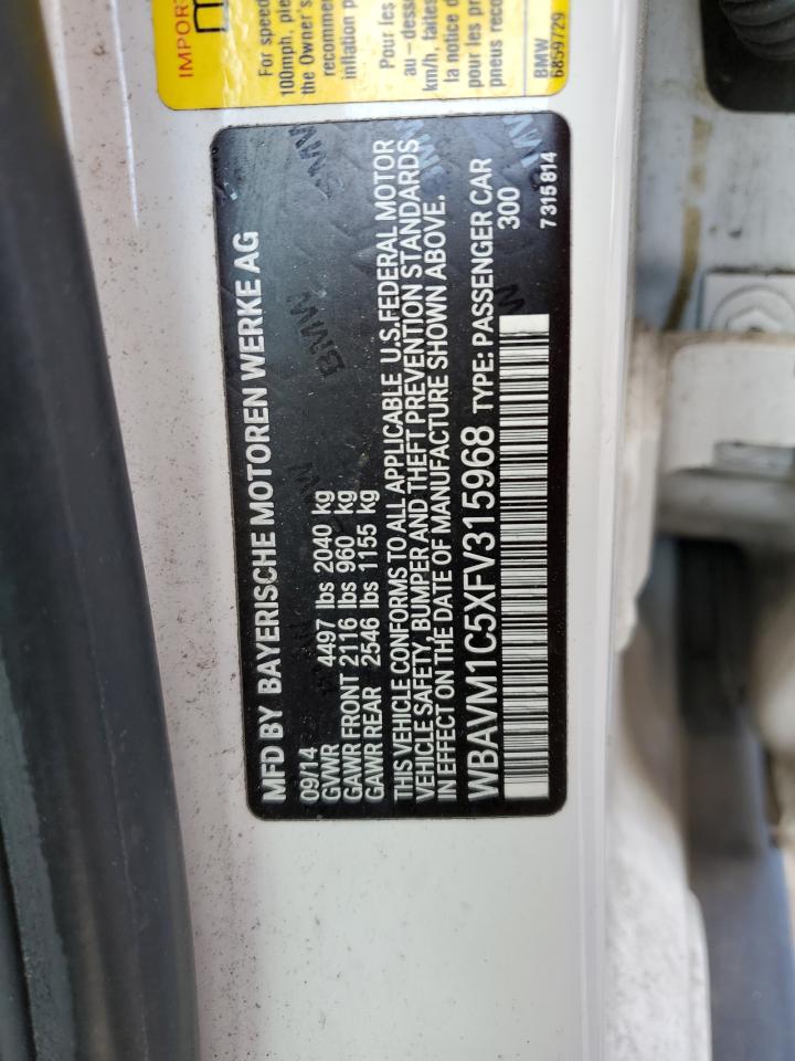 WBAVM1C5XFV315968 2015 BMW X1 Sdrive28I