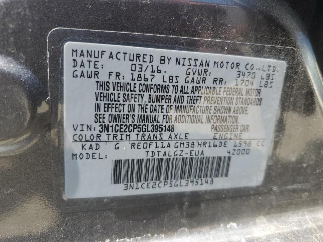 3N1CE2CP5GL395148 Nissan Versa Note S