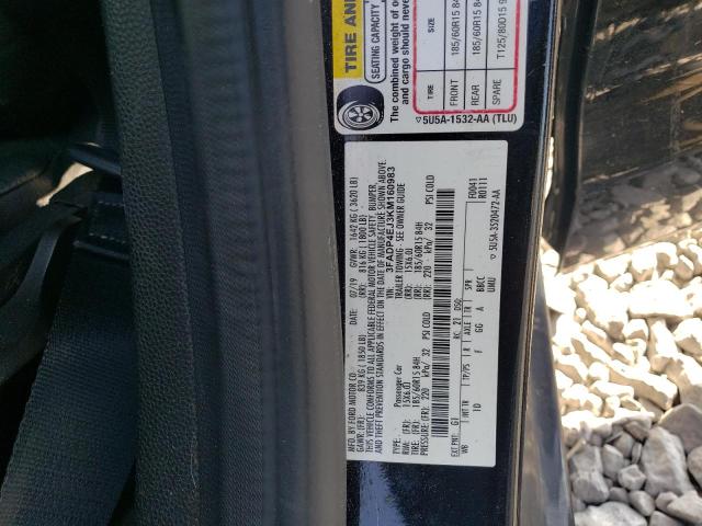 3FADP4EJ3KM160983 Ford FIESTA SE