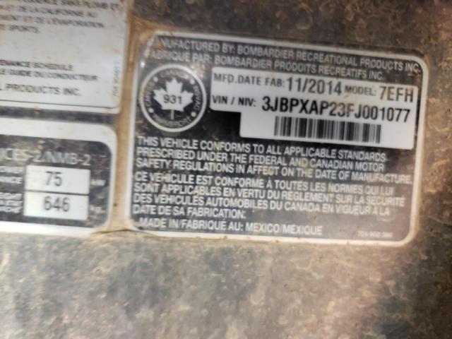 2015 CAN-AM MAVERICK 1 - 3JBPXAP23FJ001077