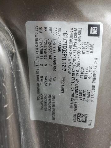 2015 GMC SAVANA G35 1GTZ7TCG2F1101217