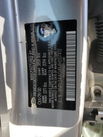 5NPLS4AG8MH007412 Hyundai ELANTRA SEL