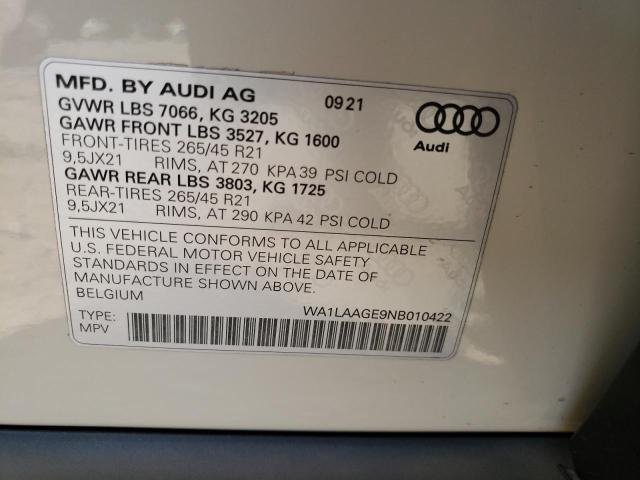 WA1LAAGE9NB010422 Audi E-Tron PRE 13