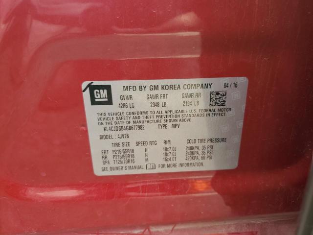 KL4CJDSB4GB677982 Buick Encore Premium