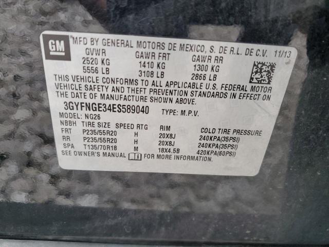 3GYFNGE34ES589040 Cadillac Srx Premium Collection
