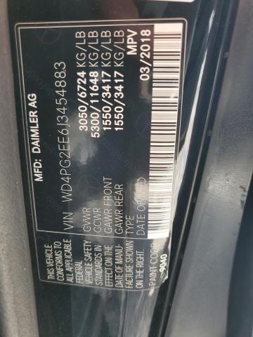 WD4PG2EE6J3454883 | 2018 MERCEDES-BENZ METRIS