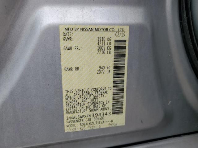 1N4AL3APXFN394343 Nissan ALTIMA 2.5