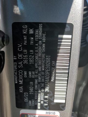 3KPA24AD3PE592681 KIA RIO LX