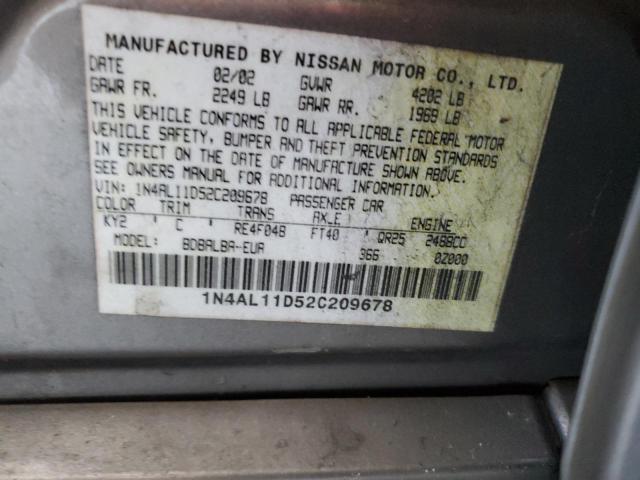 1N4AL11D52C209678 | 2002 Nissan altima base