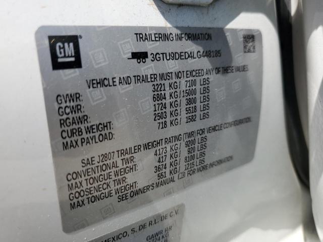 3GTU9DED4LG448185 GMC Sierra K1500 Slt