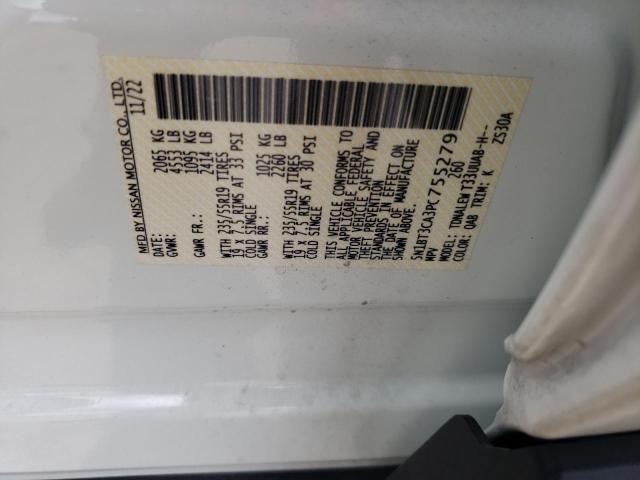 5N1BT3CA3PC755279 Nissan Rogue Sl