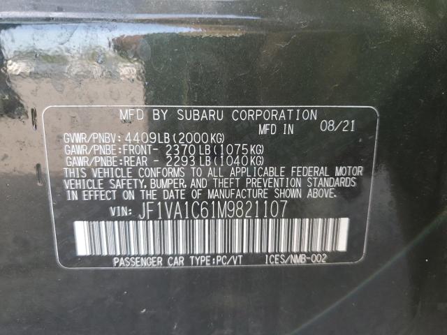 JF1VA1C61M9821107 Subaru Wrx Premium