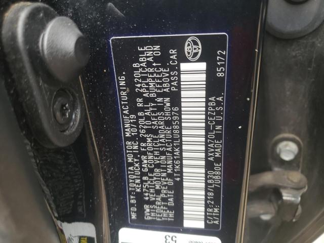 2020 TOYOTA CAMRY XSE - 4T1K61AK1LU885976