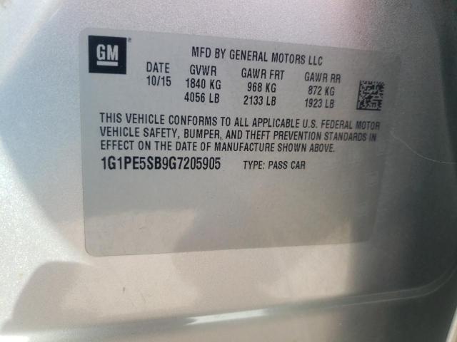 1G1PE5SB9G7205905 Chevrolet Cruze Limited Lt