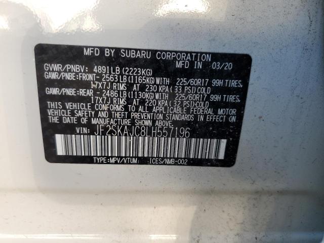 JF2SKAJC8LH557196 Subaru Forester Premium