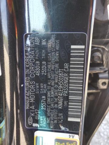 KNAGT4LE9H5011871 KIA OPTIMA HYBRID