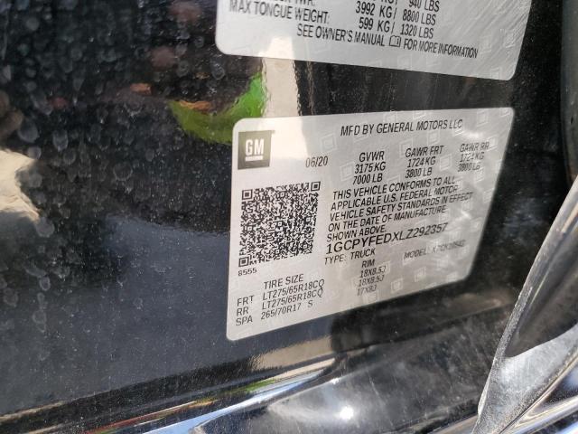 2020 CHEVROLET SILVRK1500 1GCPYFEDXLZ292357