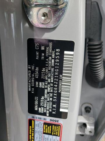 5XXG64J21NG129598 KIA K5 GT LINE