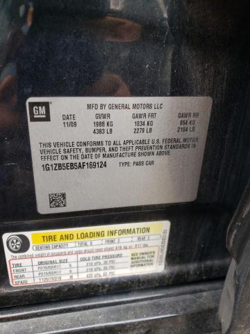 2010 Chevrolet Malibu Ls VIN: 1G1ZB5EB5AF169124 Lot: 70128483