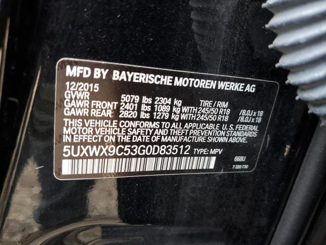 5UXWX9C53G0D83512 2016 BMW X3, photo no. 12