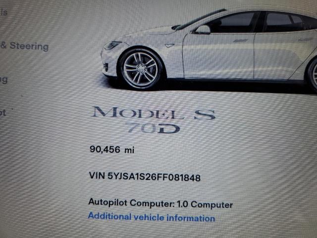 2015 TESLA MODEL S 70 - 5YJSA1S26FF081848
