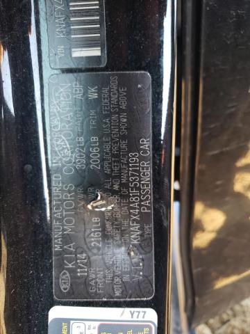 KNAFX4A81F5371193 KIA FORTE EX