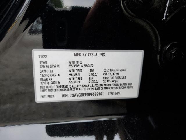 7SAYGDEF0PF599161 Tesla Model Y