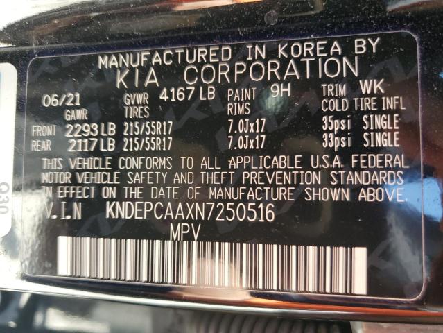 KNDEPCAAXN7250516 KIA Seltos Lx