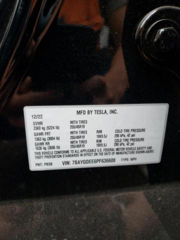 7SAYGDEE6PF636608 Tesla Model Y