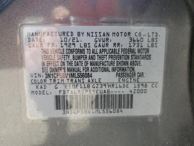 3N1CP5BV1ML556084 Nissan Kicks S 13