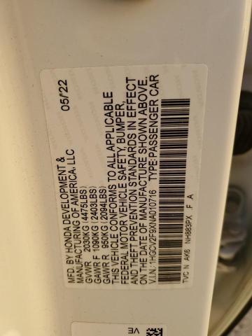 2022 HONDA ACCORD TOU - 1HGCV2F9XNA010716