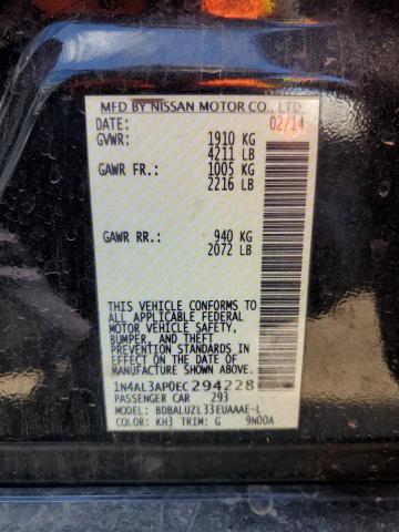 1N4AL3AP0EC294228 Nissan ALTIMA 2.5