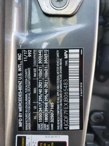 4JGDF7FEXJB065483 Mercedes-Benz Gls 63 Amg 4matic