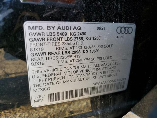 WA14AAFYXM2128249 2021 AUDI Q5, photo no. 13