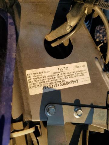 2013 YAMAHA FZ6 JYARJ18Y9DA002393