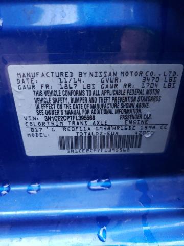 3N1CE2CP7FL395568 Nissan Versa Note S