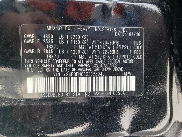 4S4BSENC0G3325948 Subaru Outback 3.6r Limited