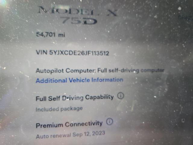 5YJXCDE26JF113512 Tesla MODEL X