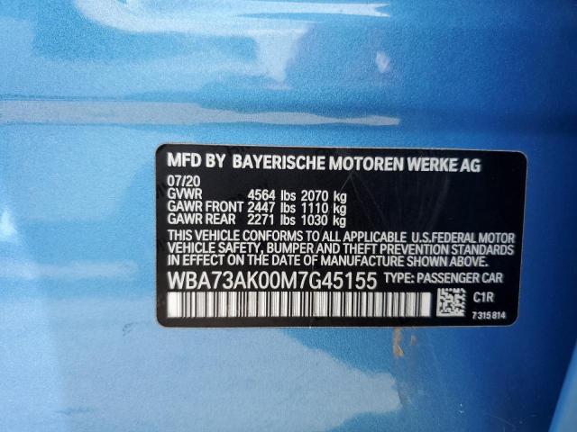 WBA73AK00M7G45155 BMW 228XI