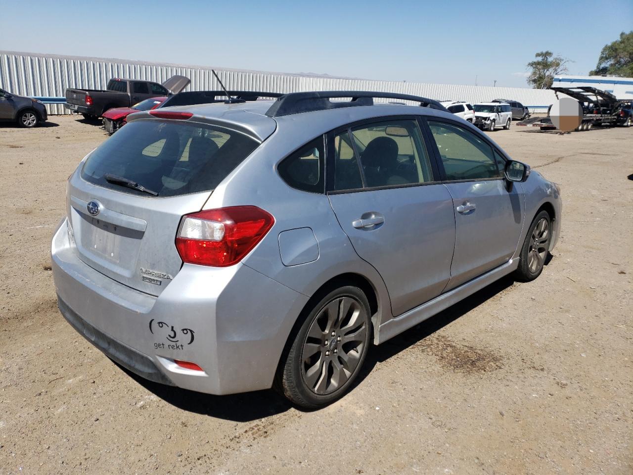 2015 Subaru Impreza Sport vin: JF1GPAY67FH308842