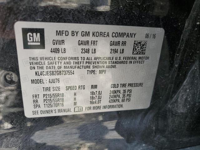 KL4CJESB2GB737554 Buick Encore