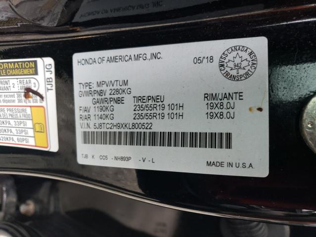 2019 ACURA RDX PLATIN 5J8TC2H9XKL800522